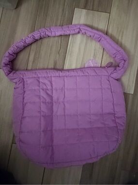 Ulta Beauty Quilted Shoulder Bag in Lavender NWT
